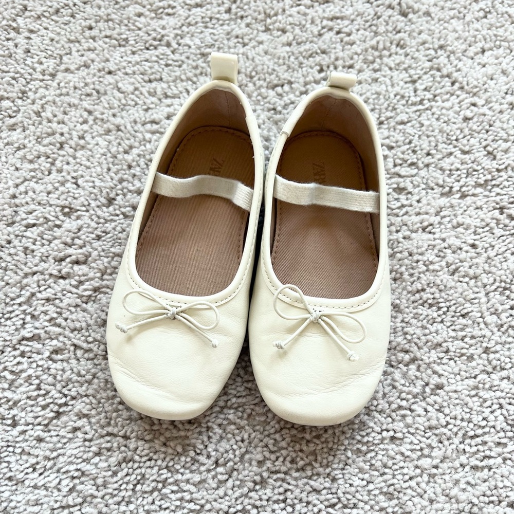 Zara Toddler Girl Leather Ballet Flats